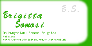 brigitta somosi business card